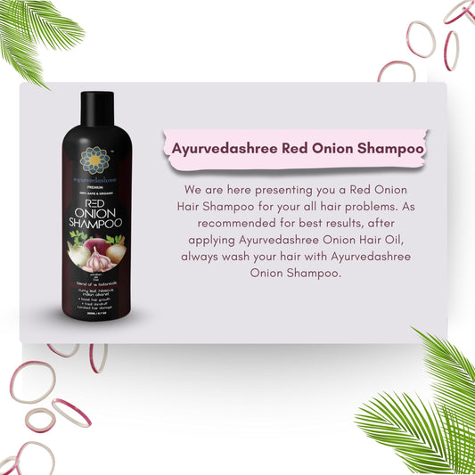 AYURVEDASHREE back label showing ingredient list and usage directions for clarity