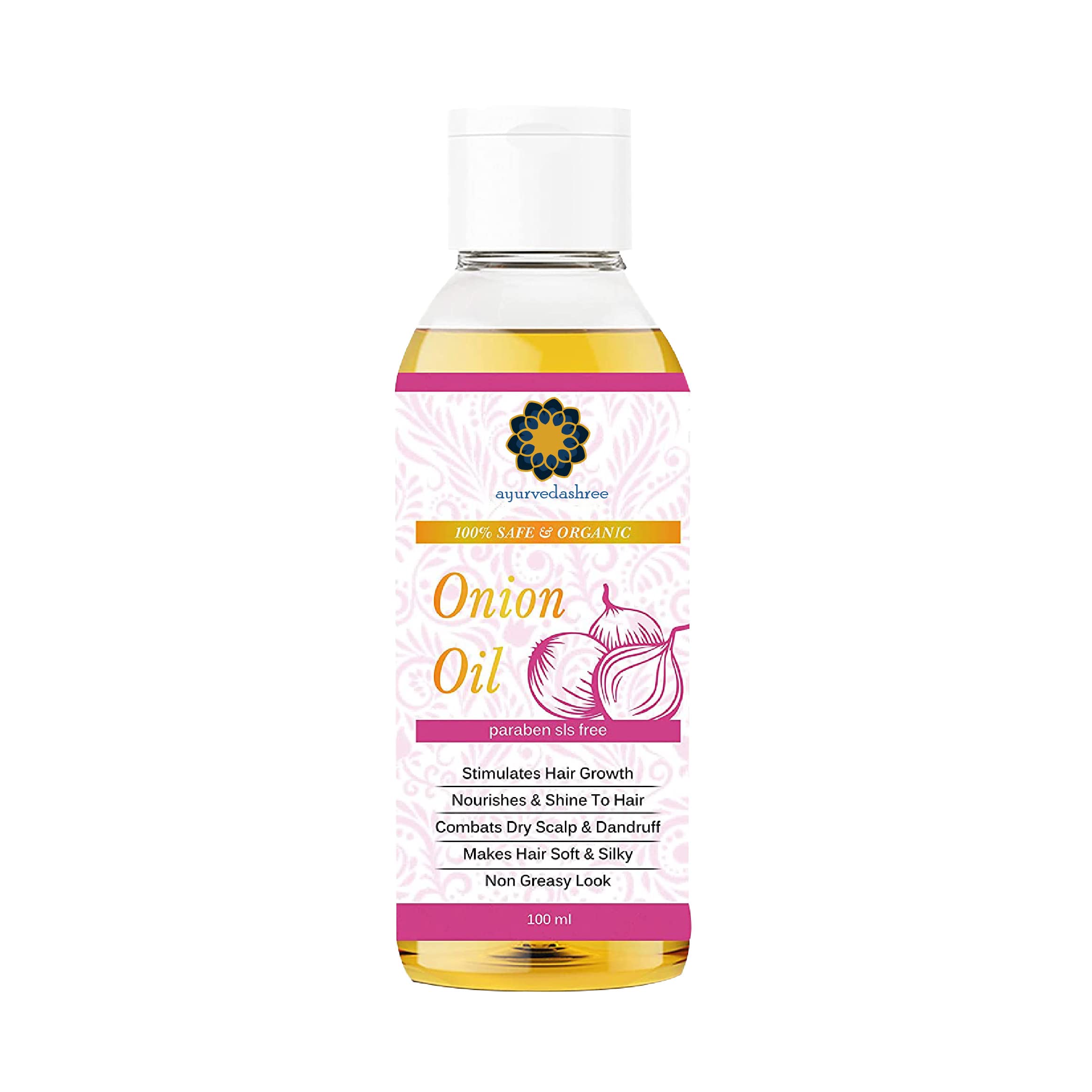 AYURVEDASHREE front bottle showing label and 100ml size for easy identification and trust