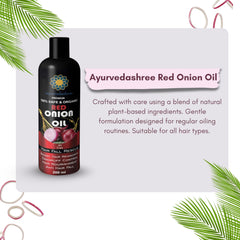 AYURVEDASHREE oil drop texture demonstrating lightweight absorption