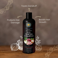 AYURVEDASHREE closeup on scalp with oil sheen showing nourishing effect