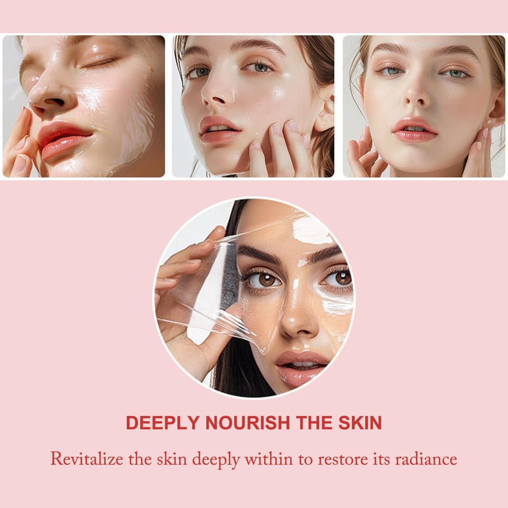Ayzololo peel-off mask removal next morning showing gentle lift benefit