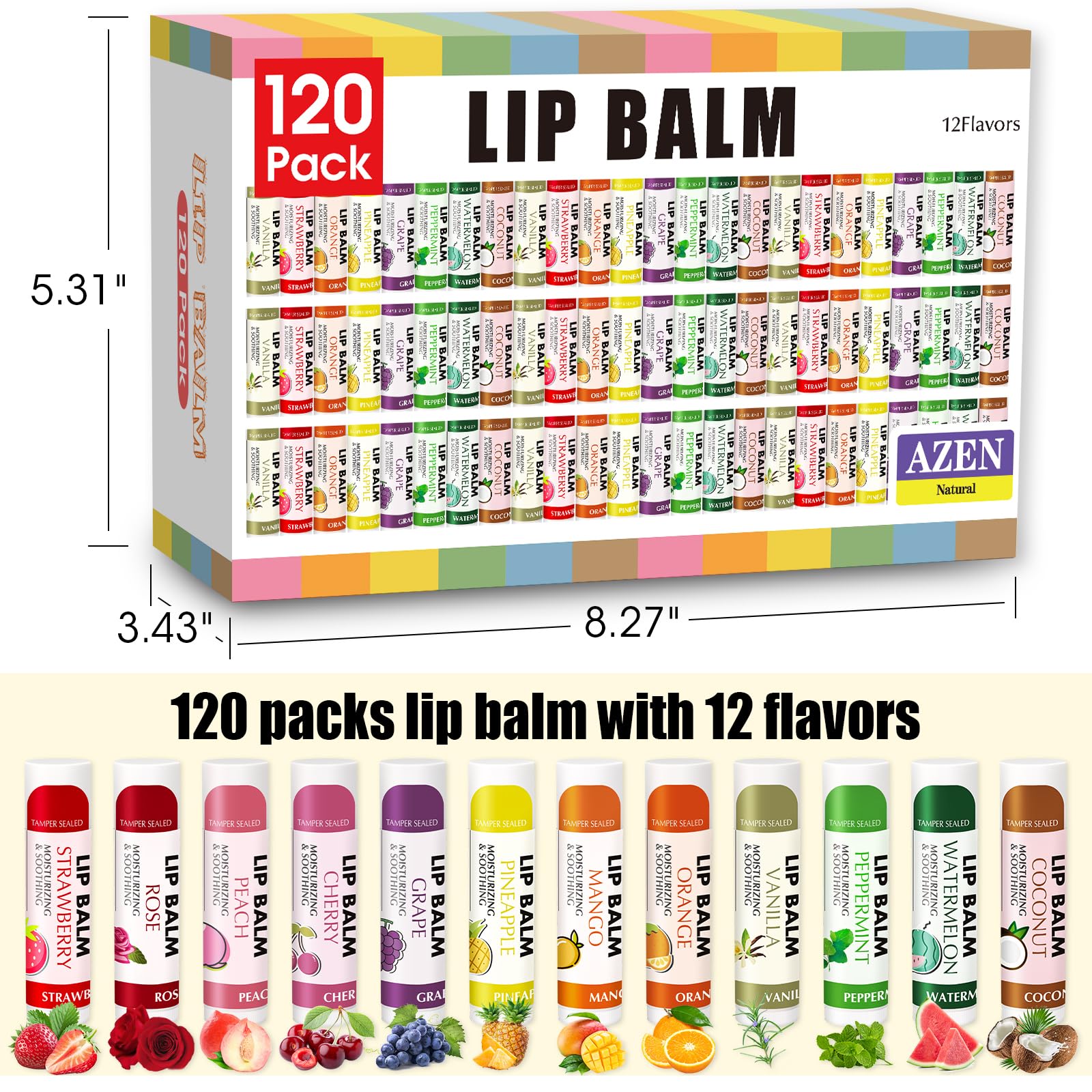 AZEN lip balms on bathroom vanity suggesting daily routine convenience