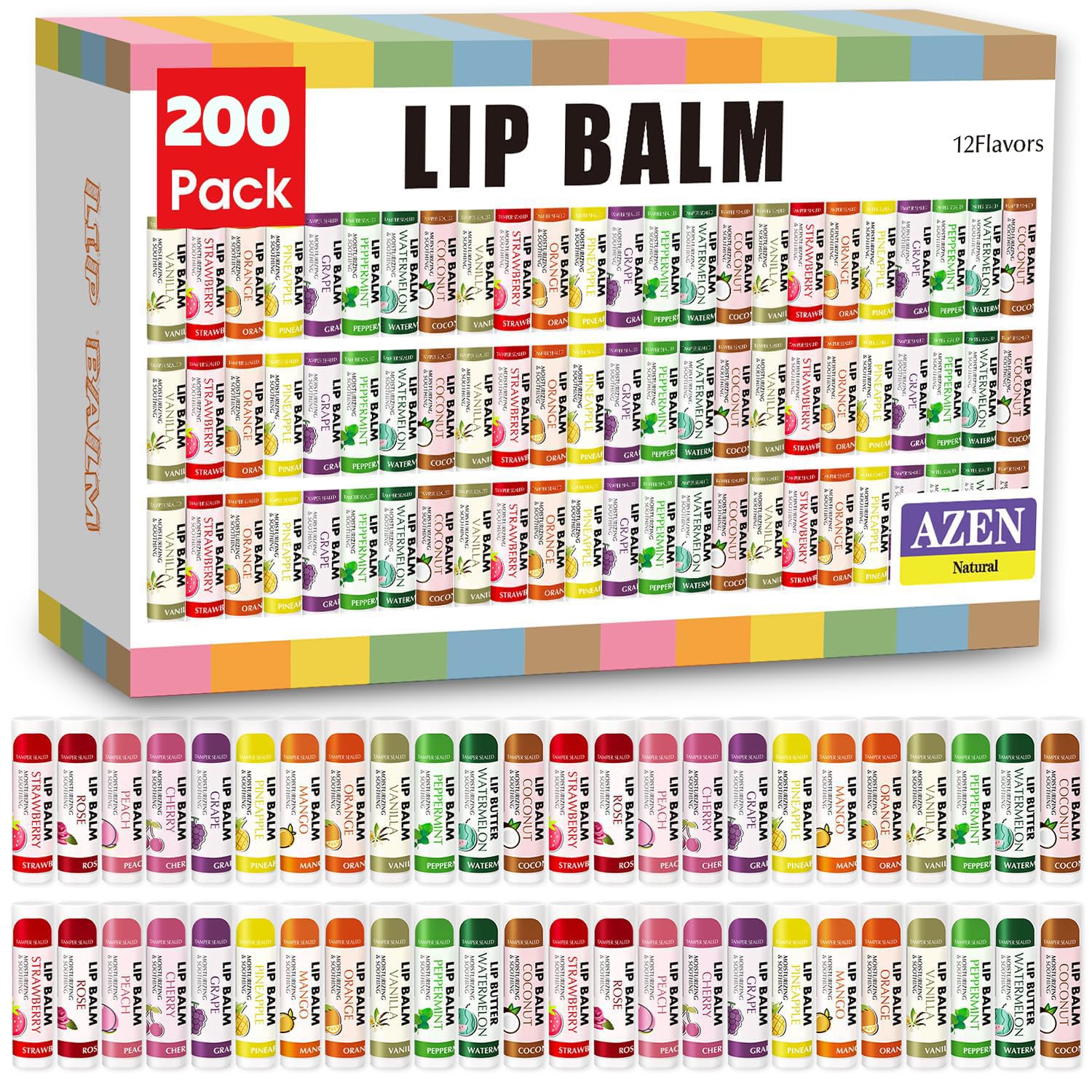 AZEN front packaging showing full 200 pack and convenience