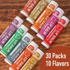 AZEN assorted flavor tubes displayed in rows, variety for gifting