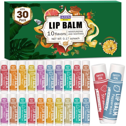 AZEN front packaging showing 30-count bulk pack, convenient for sharing