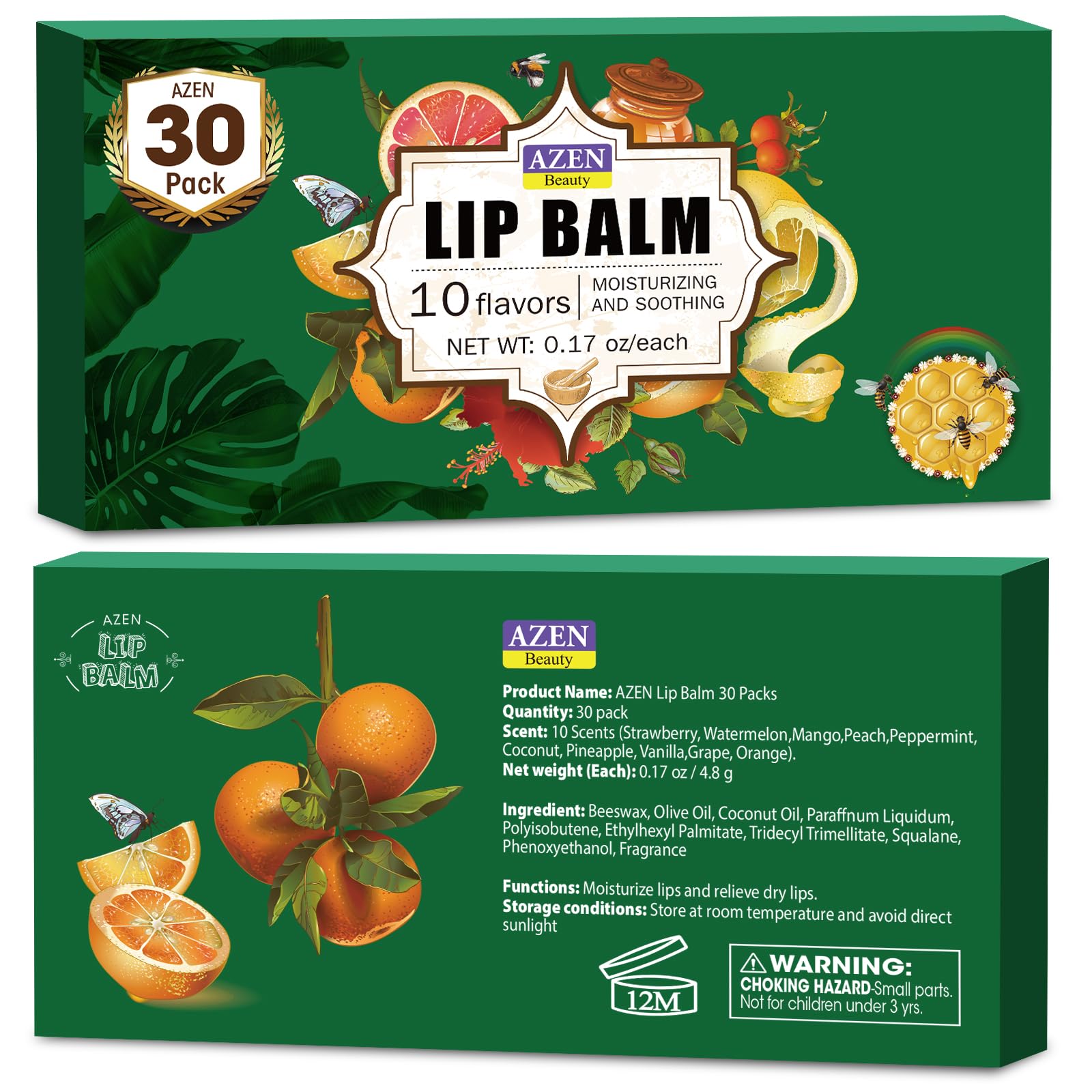 AZEN coconut and vitamin E ingredients staged, nourishing formulation benefit