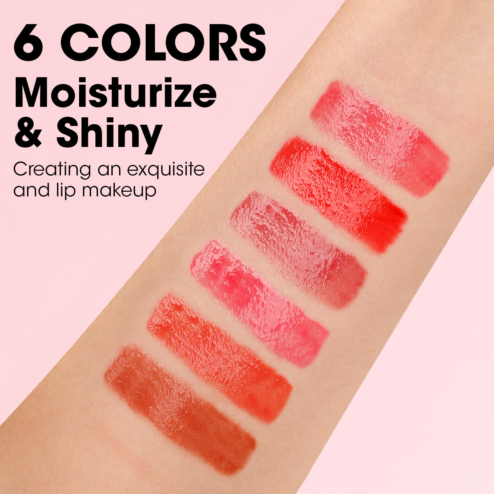 AZEN swatches on arm displaying color range and wear options