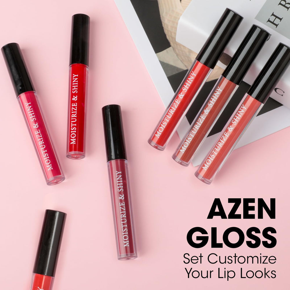 AZEN tube close-up texture highlighting glossy finish and smooth application