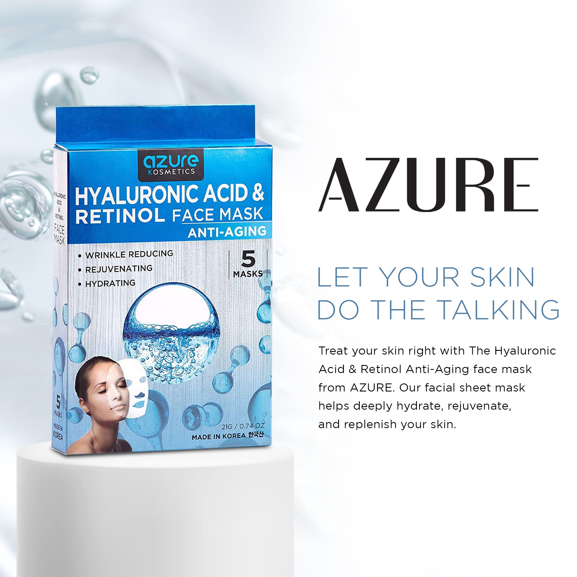 Azure Cosmetics lifestyle shot in bathroom highlighting relaxation
