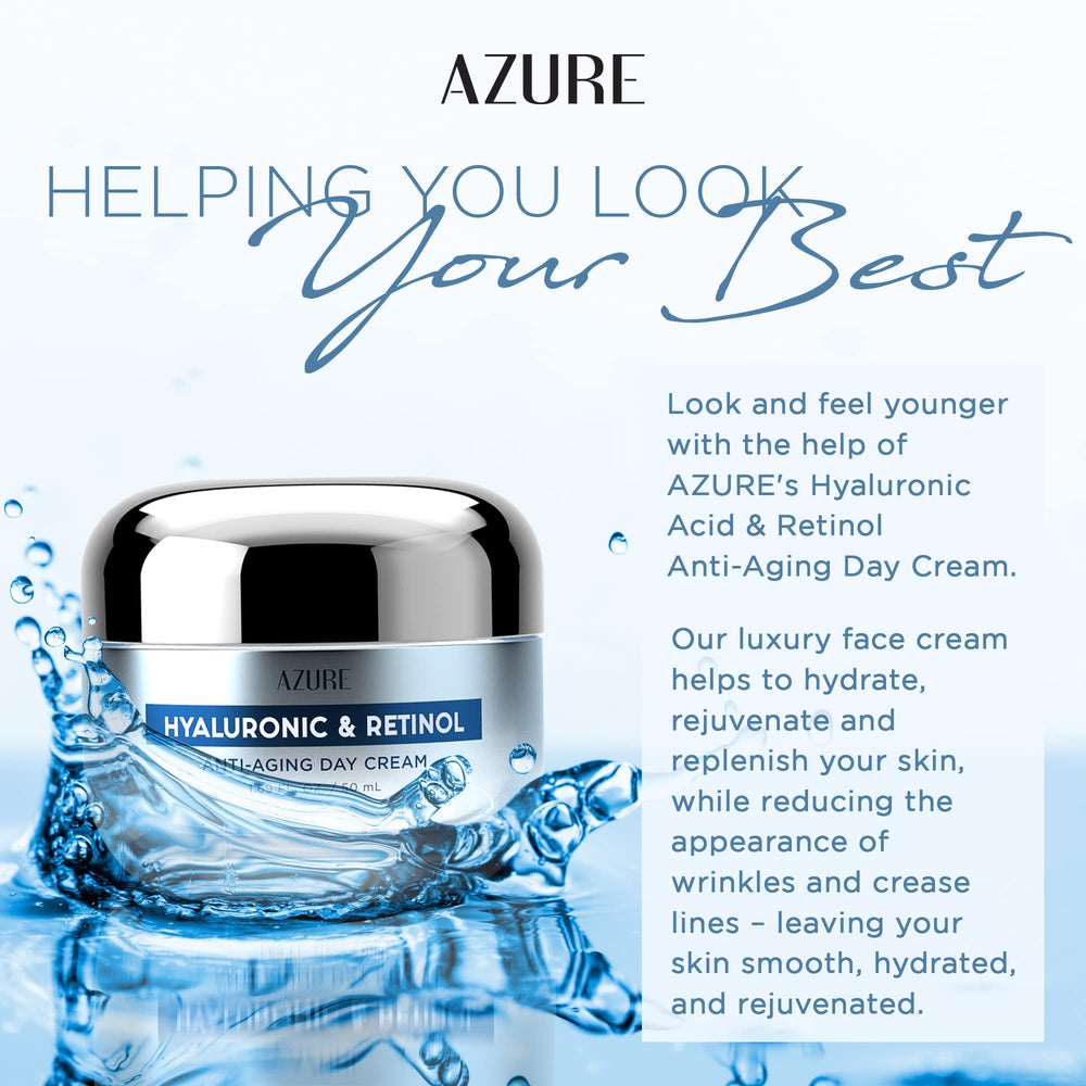 Azure Cosmetics applied on hand demonstrating easy absorption and non-greasy comfort