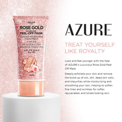 Azure Cosmetics application spread on hand demonstrating easy use