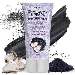 Azure Cosmetics front packaging showing charcoal and pearl benefits