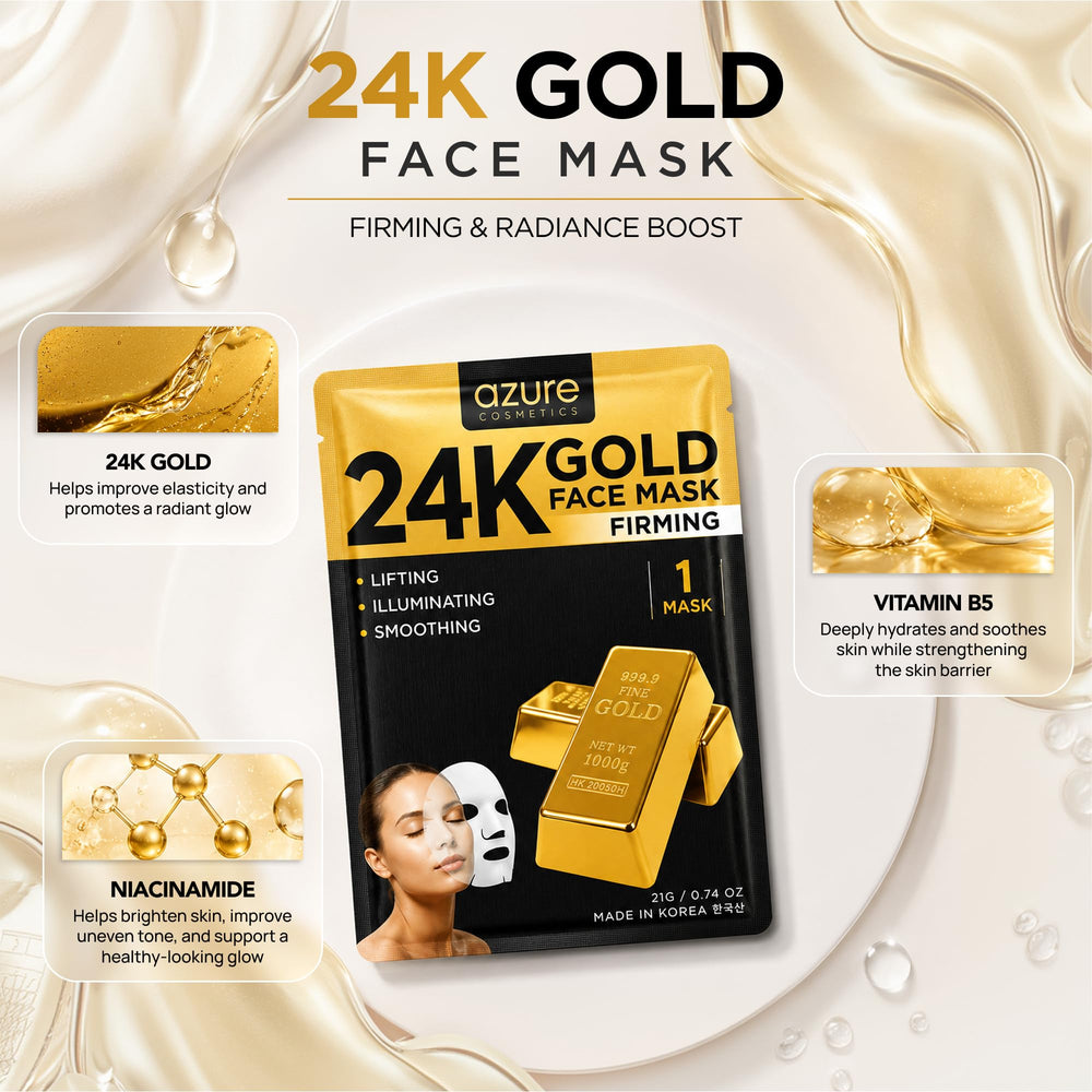 Azure Cosmetics open mask saturated in serum delivering deep hydration