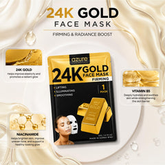 Azure Cosmetics open mask saturated in serum delivering deep hydration