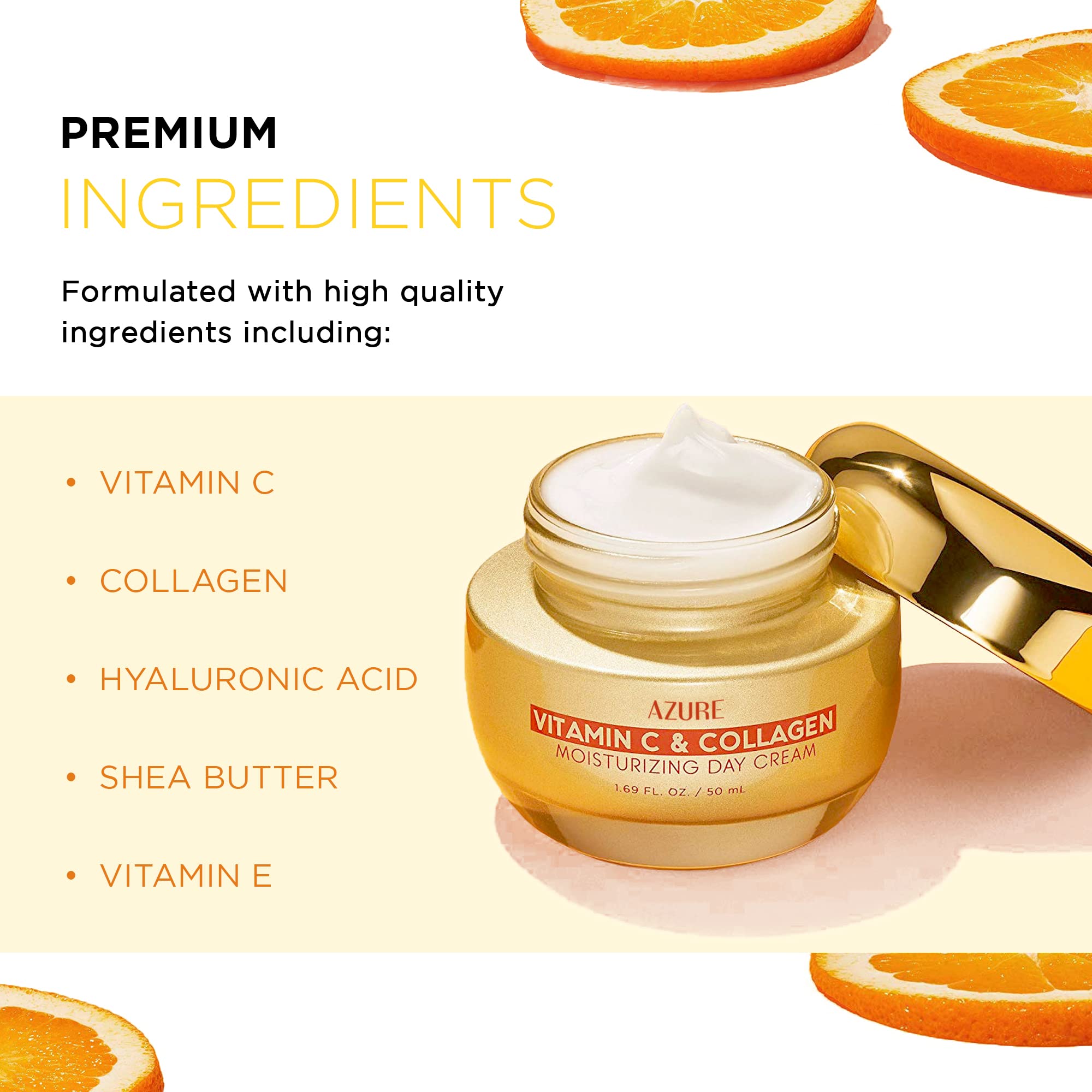 Azure Cosmetics cream texture close-up highlighting silky absorbent formula for hydration