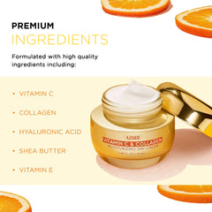 Azure Cosmetics cream texture close-up highlighting silky absorbent formula for hydration