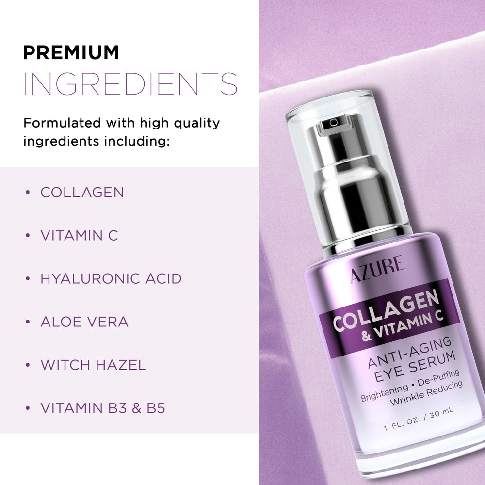 Azure Cosmetics close-up of serum drop highlighting smooth texture and quick absorption benefit