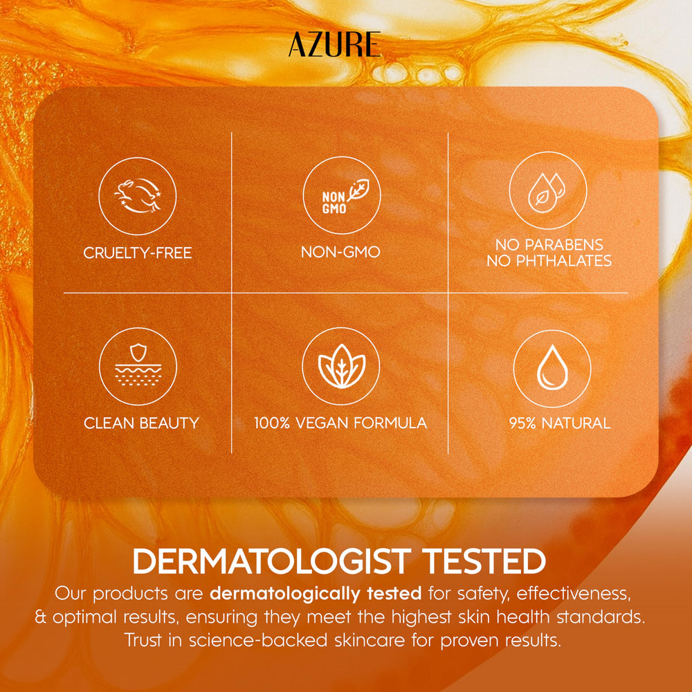 Azure pump dispensing serum showing easy application benefit