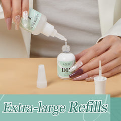 AZUREBEAUTY bottle next to measuring scale showing 40ml large-capacity advantage