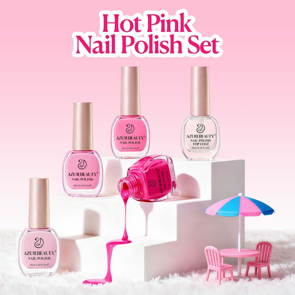 AZUREBEAUTY accent nail design mixing two pink shades for creative DIY manicures