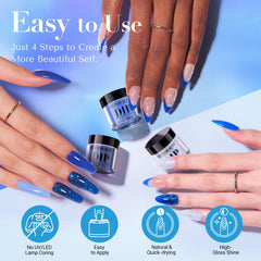 AZUREBEAUTY dipping application with brush demonstrating easy at-home use