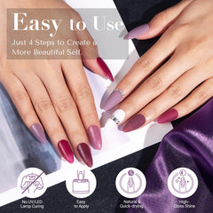 AZUREBEAUTY application dip process demonstrating easy no-lamp technique