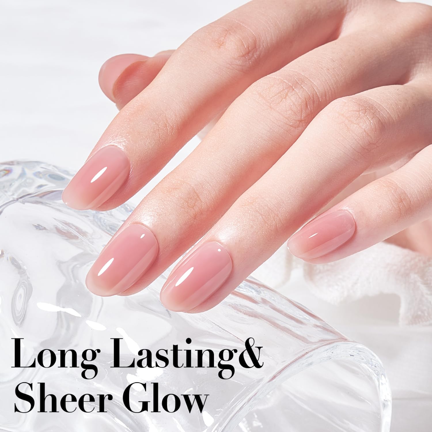 AZUREBEAUTY hand dipping step demonstrating simple use and quick drying benefit