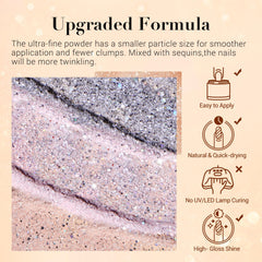 AZUREBEAUTY hands applying dip powder demonstrating easy no-lamp use