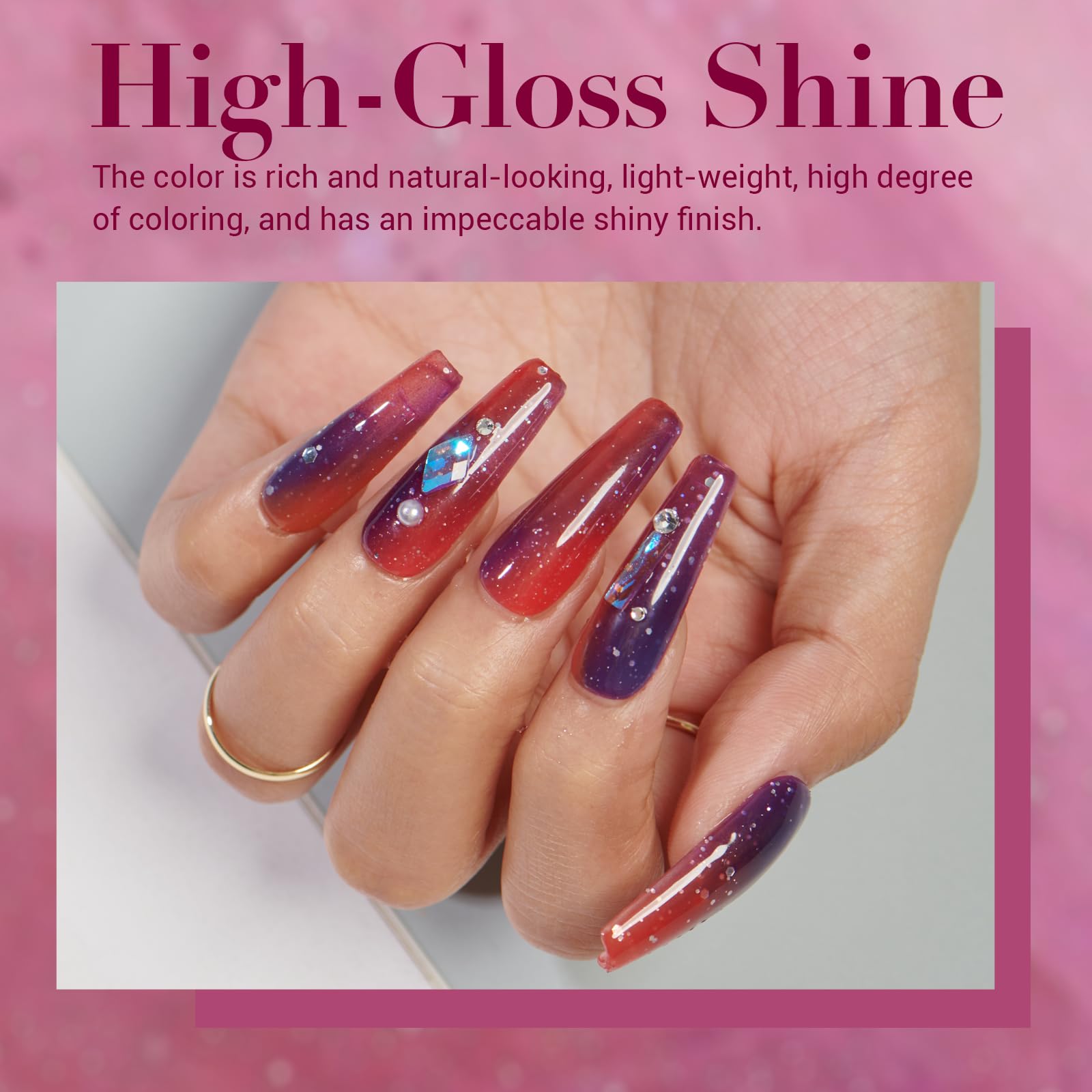 AZUREBEAUTY brush applying dip powder illustrating simple at-home technique