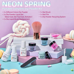 AZUREBEAUTY hands applying dip powder demonstrating easy at-home manicure