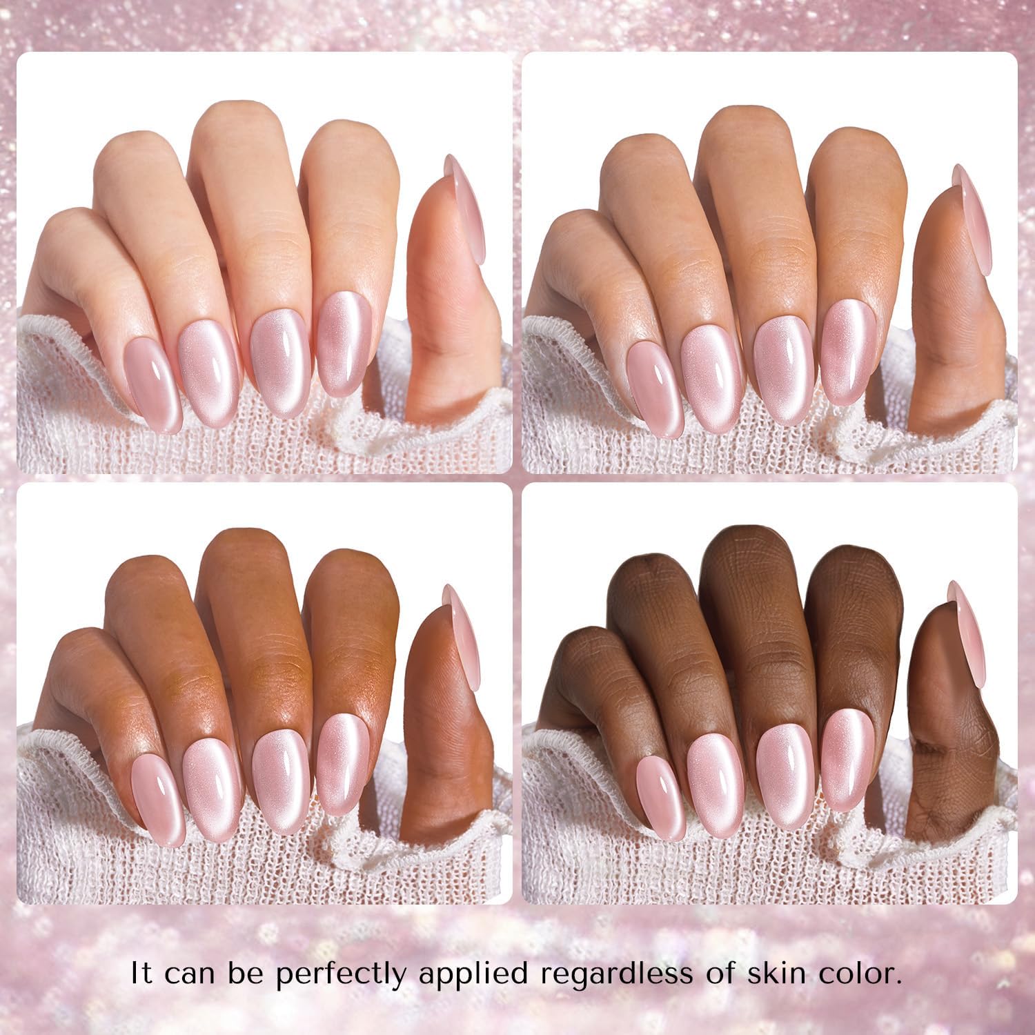 AZUREBEAUTY applied on model hand offering elegant, wearable look