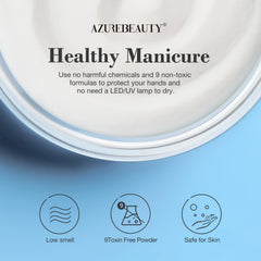 AZUREBEAUTY home manicure scene showcasing DIY ease and salon-quality results