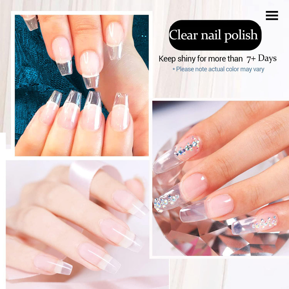 AZUREBEAUTY before and after nails showing restored shine and extended wear benefit