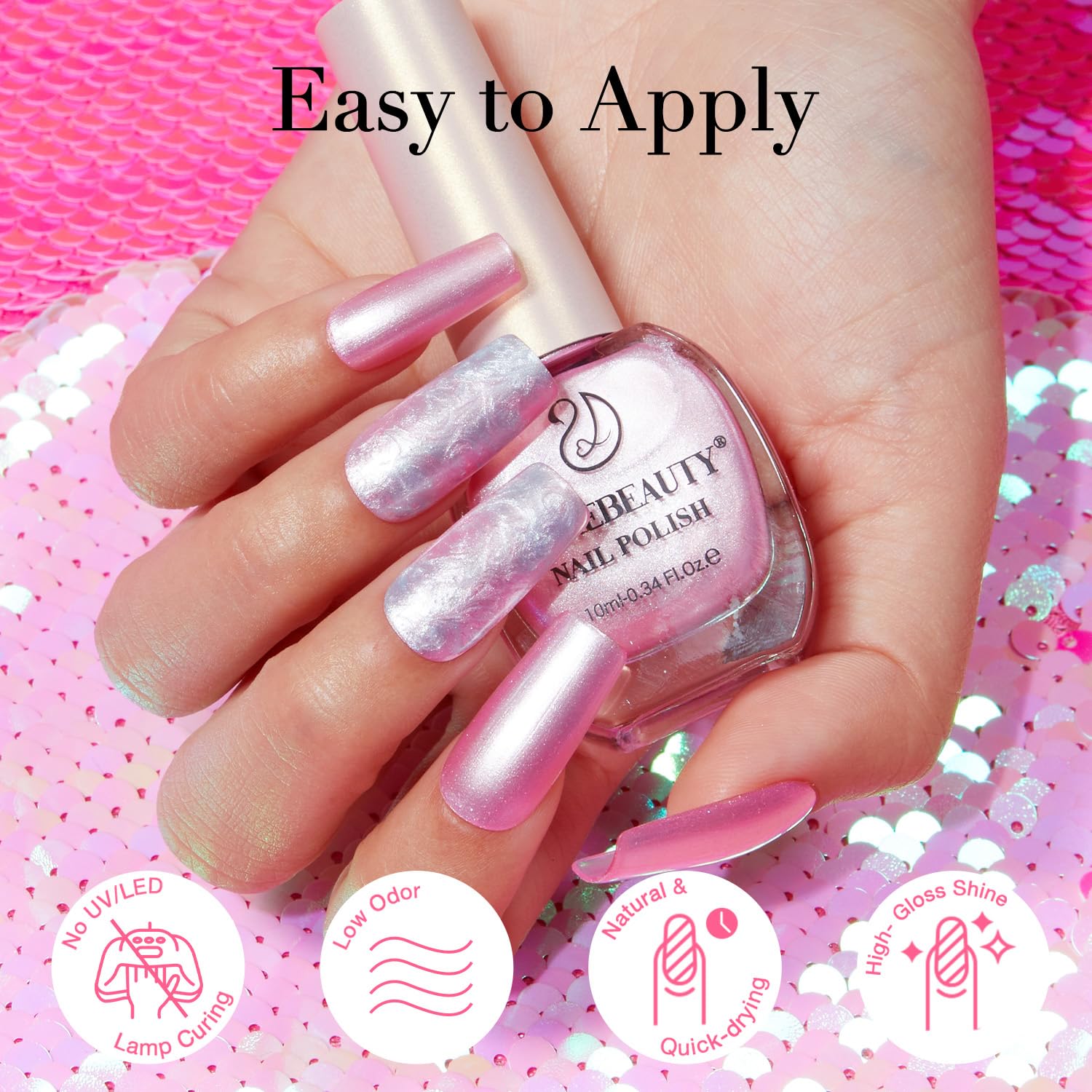 AZUREBEAUTY bottle held in hand showing 10ml size and portability benefit
