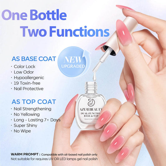 AZUREBEAUTY balanced brush applying an even streak-free coat for smooth results
