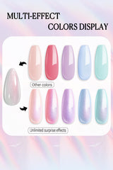 AZUREBEAUTY brush stroke swatch highlighting smooth one-coat pigmentation