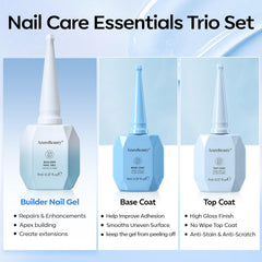 AZUREBEAUTY clear builder gel bottle close-up highlighting precise brush and seal