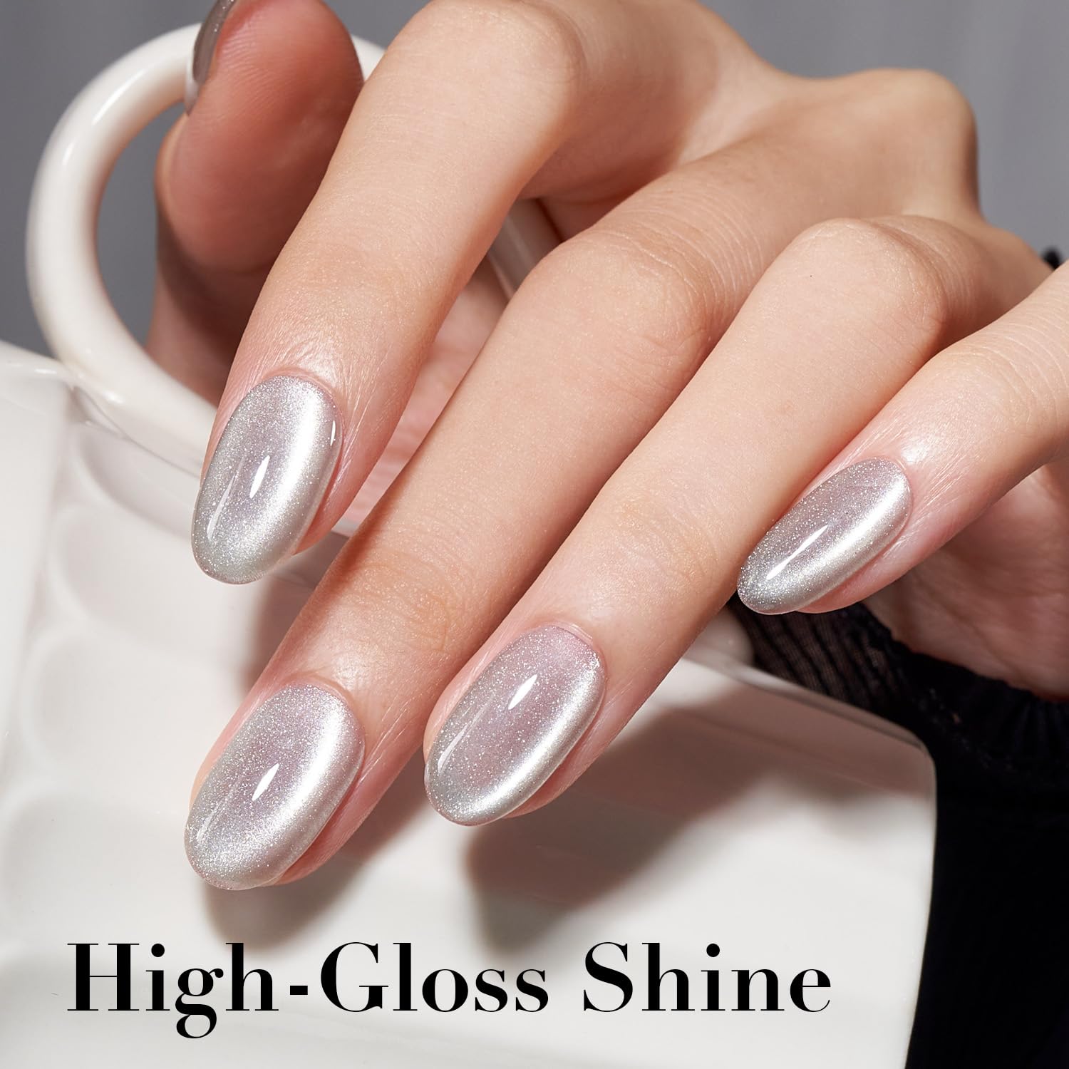 AZUREBEAUTY nail with visible cat eye stripe demonstrating reflective dimension