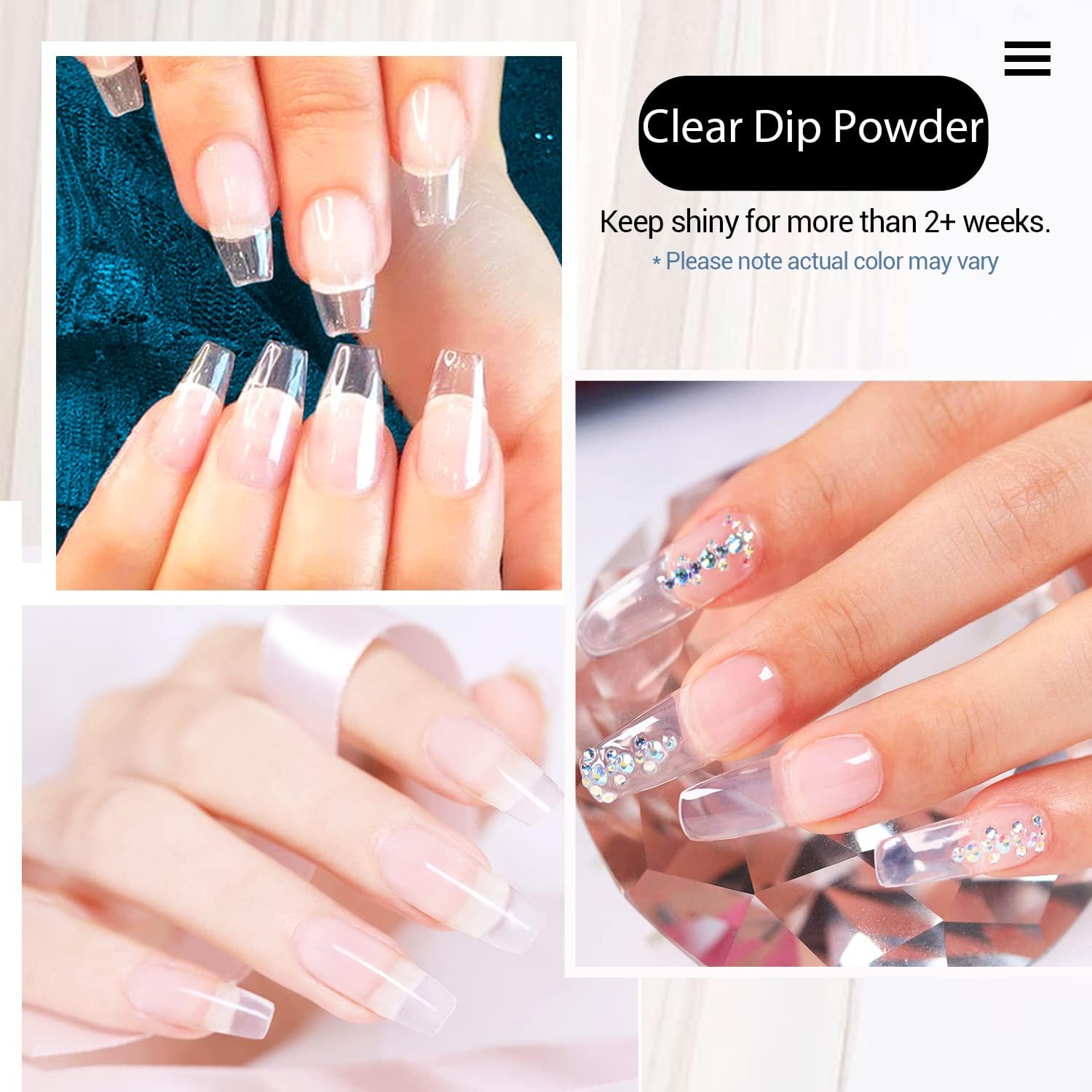 AZUREBEAUTY open jar with visible clear powder offering low-odor salon-ready supply