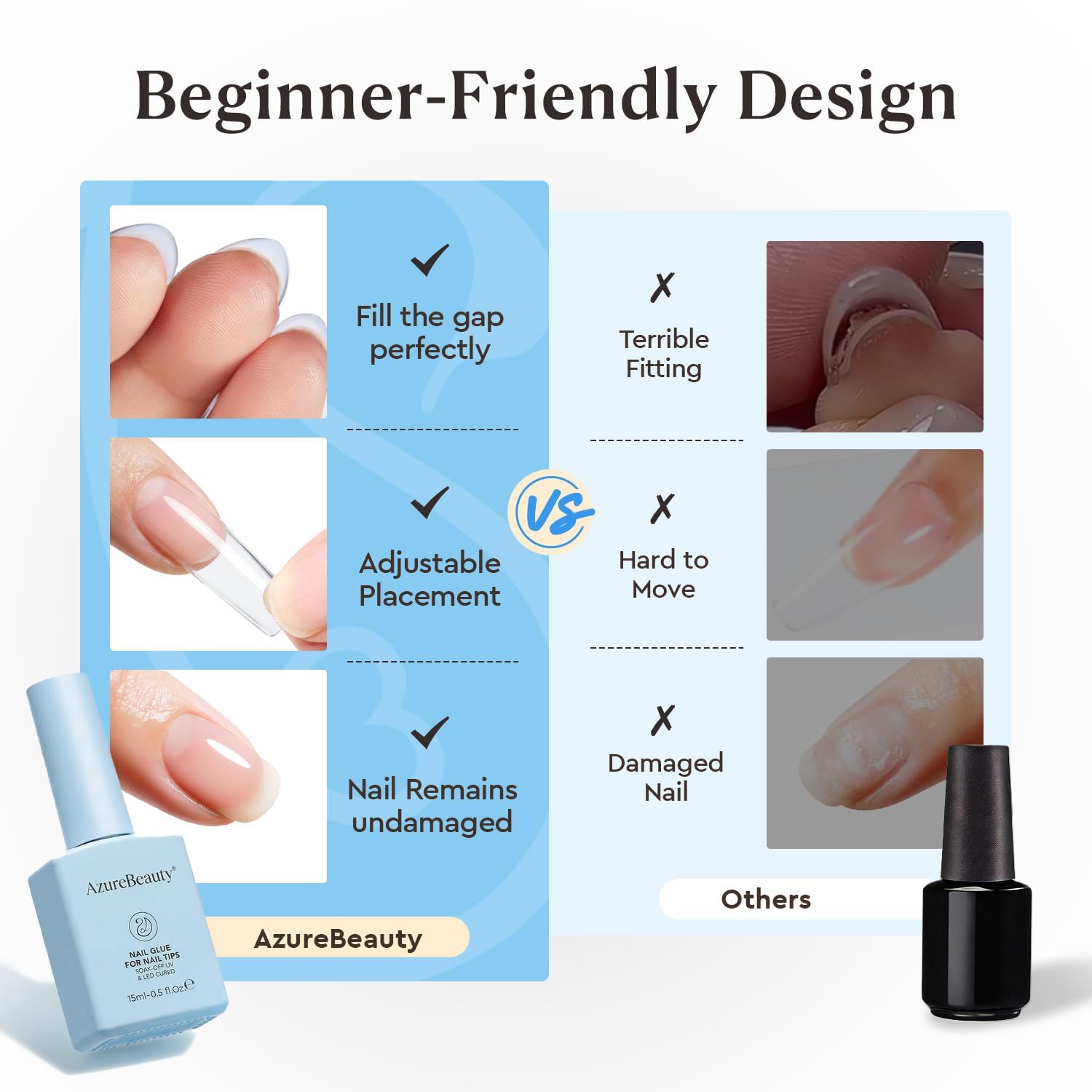 AZUREBEAUTY gel texture close-up highlighting smooth glossy finish
