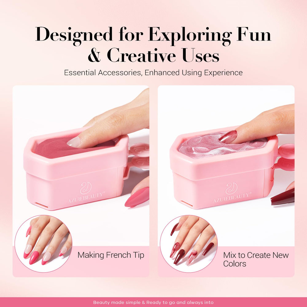 AZUREBEAUTY texture and locking tabs of ABS case for durable, long-lasting use
