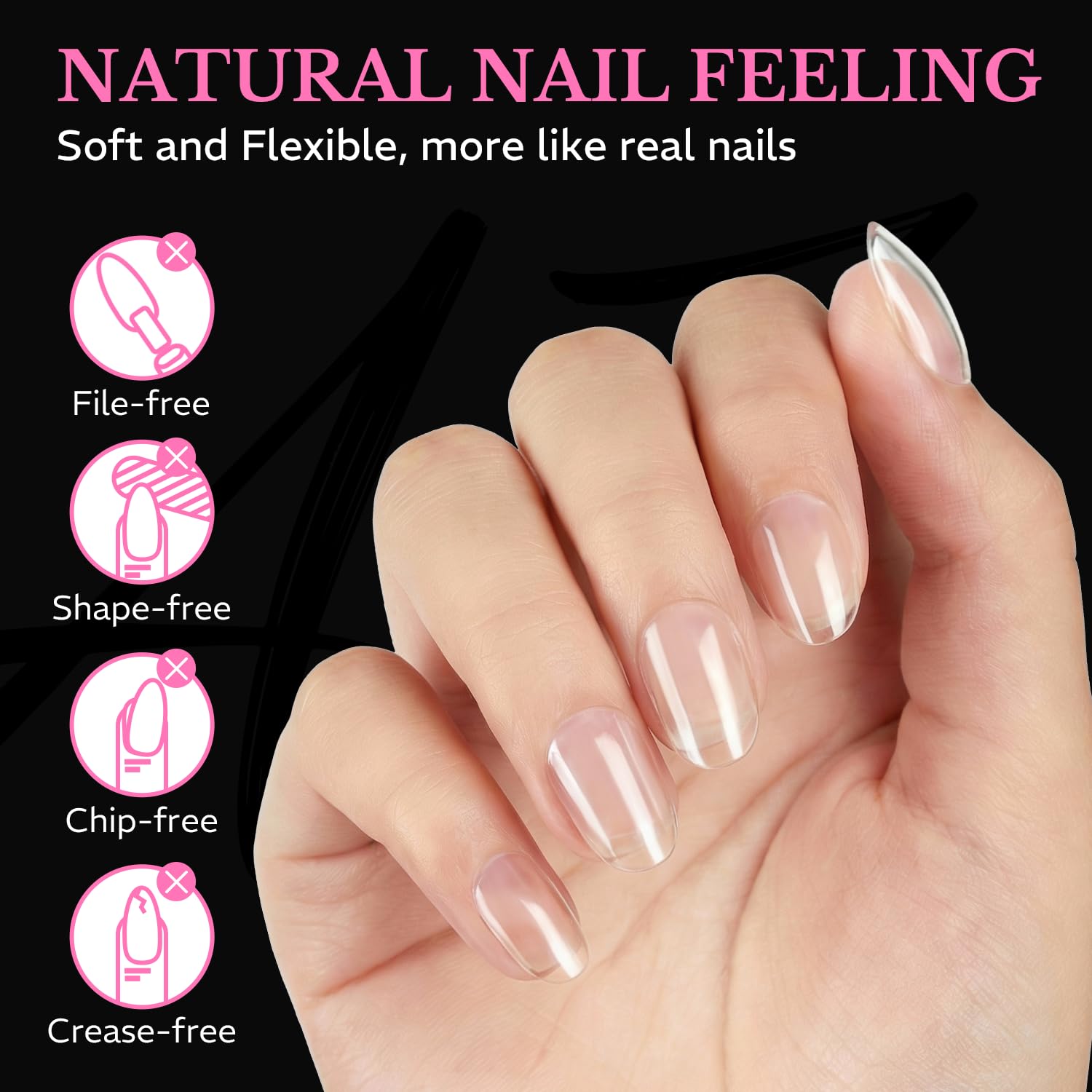 AZUREBEAUTY close-up of inner matte texture for improved adhesion and easier prep