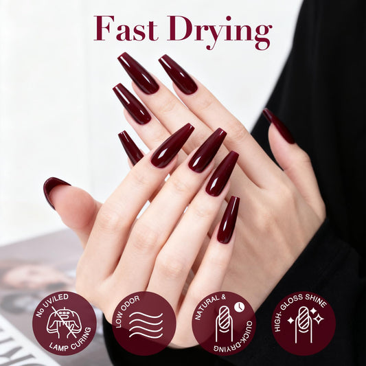 AZUREBEAUTY brush applying a smooth stroke for even coverage and quick-dry benefit