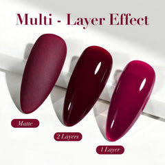 AZUREBEAUTY before and after nails showing stronger look and high-shine finish