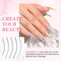 AzureBeauty dip powder texture close-up showing fine particles for strong coverage