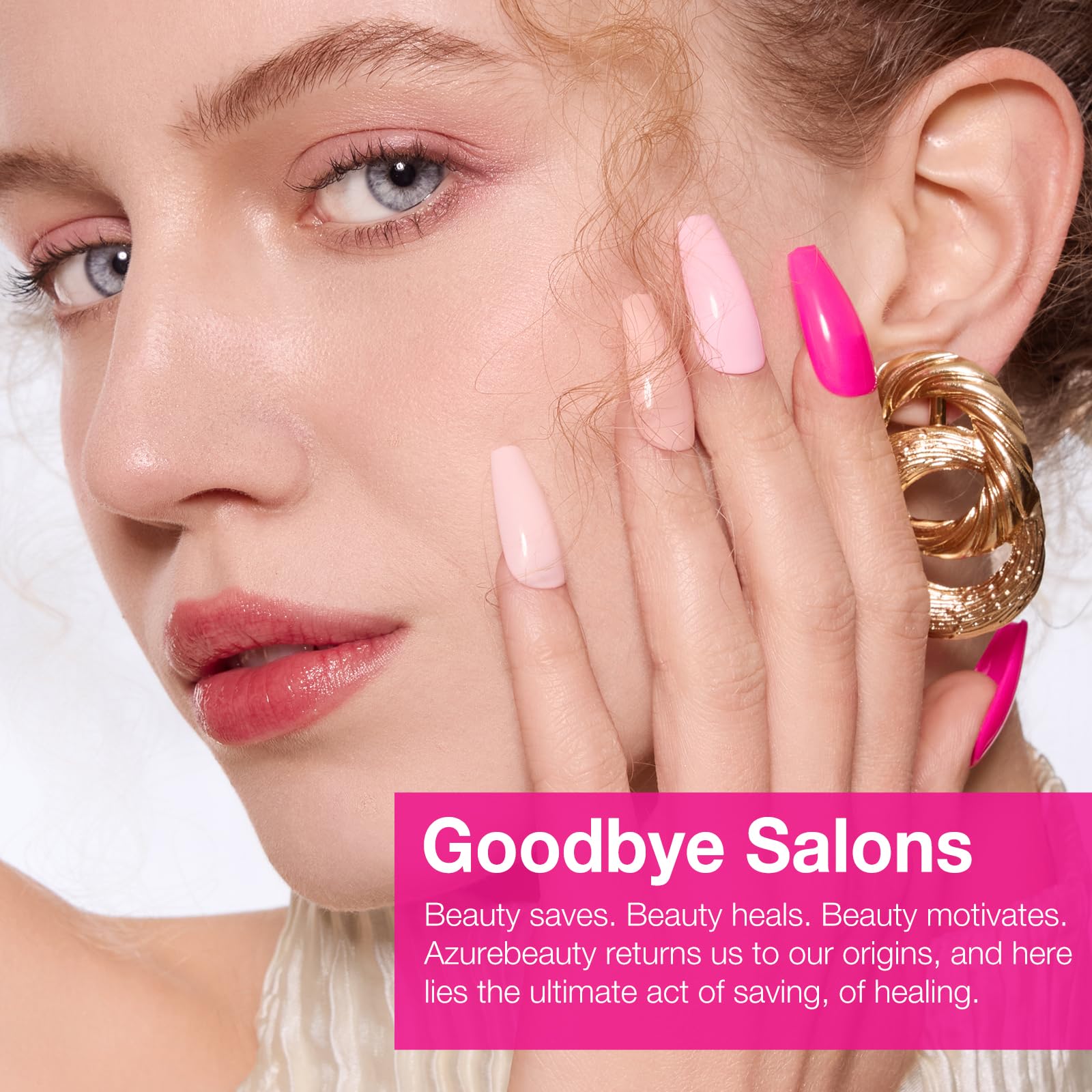 AZUREBEAUTY dip tray in use showing tidy, low-mess application