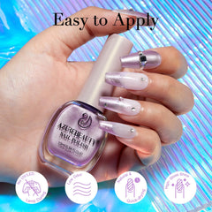 AZUREBEAUTY brush stroke of dreamy purple showing smooth coverage