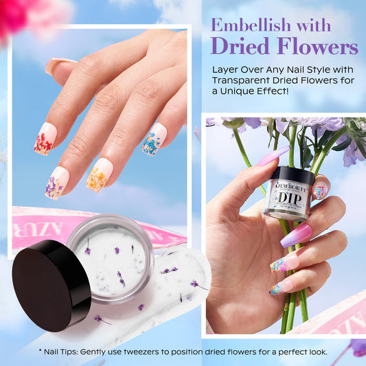 AZUREBEAUTY close-up of dried flowers emphasizing detail and easy placement benefit