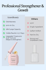 AzureBeauty gentle peel removal on nail demonstrating damage-free take off