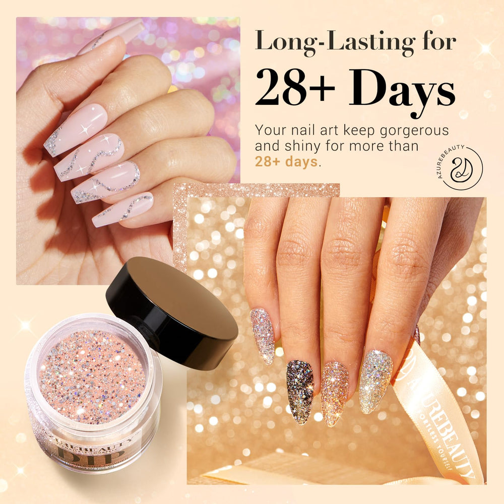 AZUREBEAUTY close-up powder texture showing fine particles for smooth finish